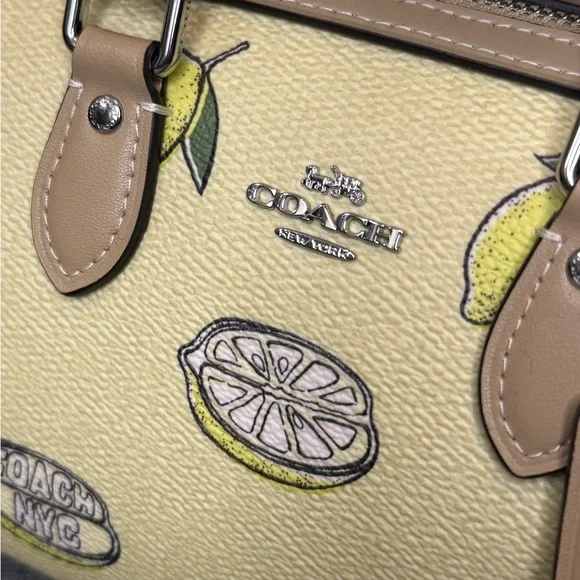 NWT Coach Mini Rowan Lemon (NYC) Crossbody Satchel - Picture 7 of 15